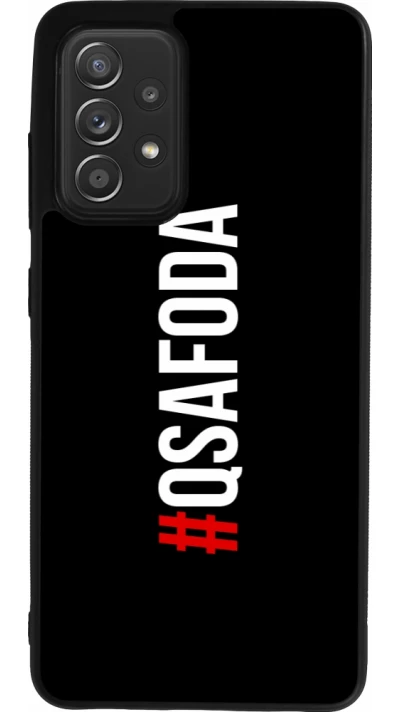 Coque Samsung Galaxy A52 - Silicone rigide noir Qsafoda 1