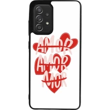 Coque Samsung Galaxy A52 - Silicone rigide noir Saint Valentines Day 26 Amor