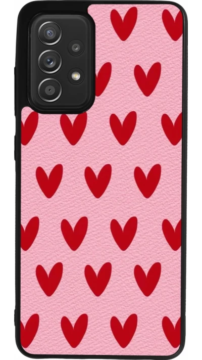 Coque Samsung Galaxy A52 - Silicone rigide noir Saint Valentines Day 26 Pattern heart