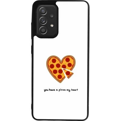 Coque Samsung Galaxy A52 - Silicone rigide noir Saint Valentines Day 26 You have my pizza heart