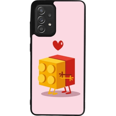 Coque Samsung Galaxy A52 - Silicone rigide noir Saint Valentines Day 26 Puzzle