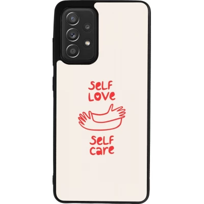 Coque Samsung Galaxy A52 - Silicone rigide noir Saint Valentines Day 26 Self love self care