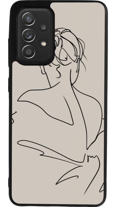 Coque Samsung Galaxy A52 - Silicone rigide noir Salnikova 05