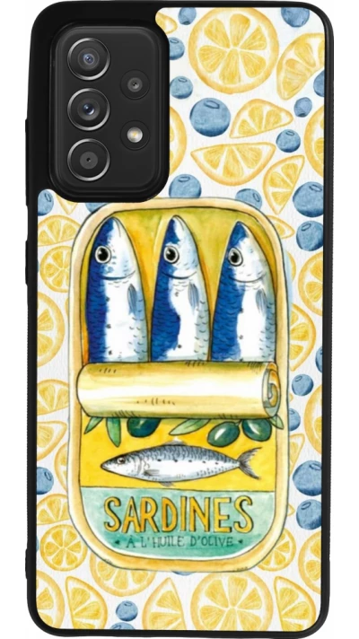 Coque Samsung Galaxy A52 - Silicone rigide noir Sardines in oil 2026