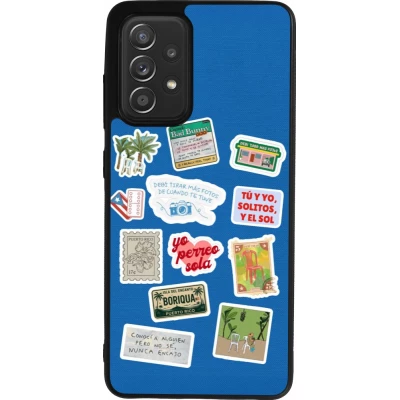 Coque Samsung Galaxy A52 - Silicone rigide noir Seals of the Dominican Republic DTMF