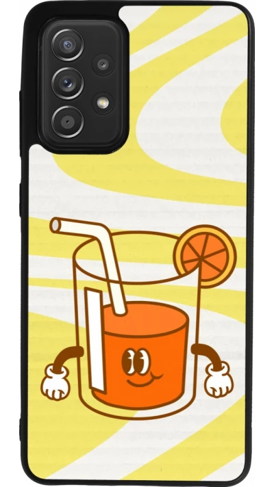Coque Samsung Galaxy A52 - Silicone rigide noir Summer drink 2026