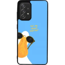 Coque Samsung Galaxy A52 - Silicone rigide noir Tell me about yourself Summer 2026