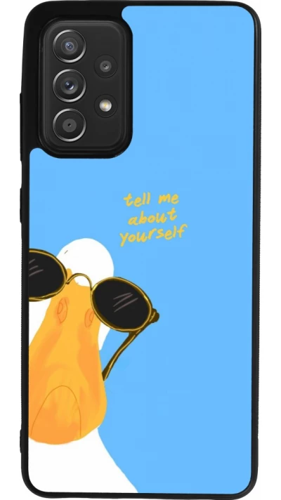 Coque Samsung Galaxy A52 - Silicone rigide noir Tell me about yourself Summer 2026