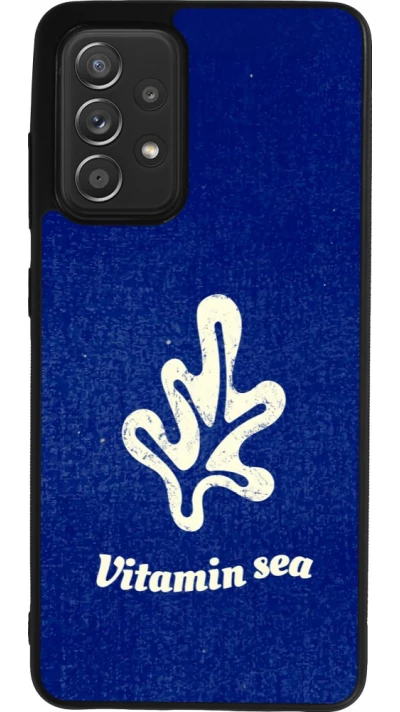 Coque Samsung Galaxy A52 - Silicone rigide noir Vitamin sea Summer 2026
