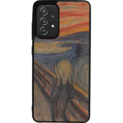 Samsung Galaxy A52 Case Hülle - Silikon schwarz Kunstbild - Der Schrei - Edvard Munch