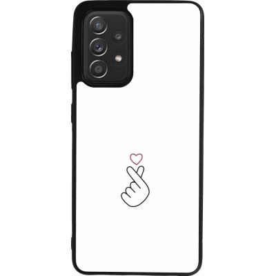 Coque Samsung Galaxy A52 - Silicone rigide noir Valentine 2024 heat by Millennials