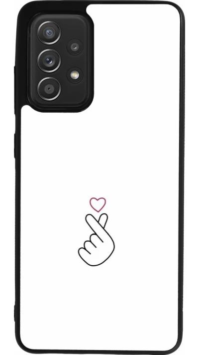 Coque Samsung Galaxy A52 - Silicone rigide noir Valentine 2024 heat by Millennials