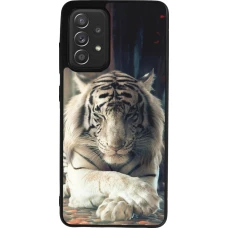 Coque Samsung Galaxy A52 - Silicone rigide noir Zen Tiger
