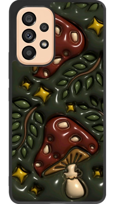 Coque Samsung Galaxy A53 5G - Silicone rigide noir Autumn 26 3D mushrooms