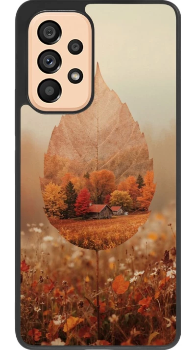 Coque Samsung Galaxy A53 5G - Silicone rigide noir Autumn 26 Autumn leaf