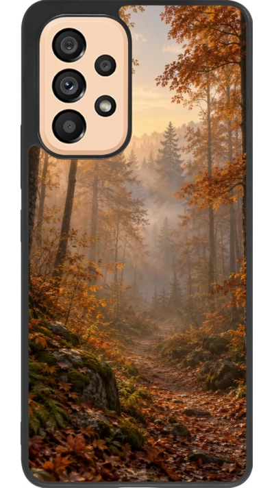 Coque Samsung Galaxy A53 5G - Silicone rigide noir Autumn 26 Autumn walk