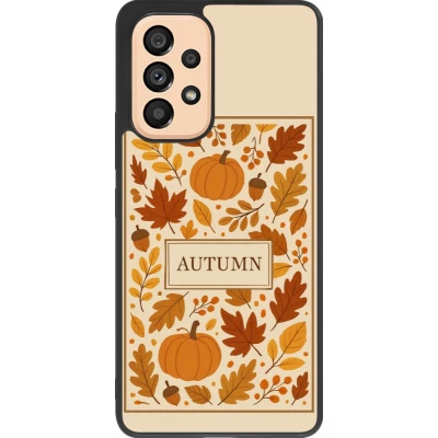 Samsung Galaxy A53 5G Case Hülle - Silikon schwarz Autumn 26 Hello autumn