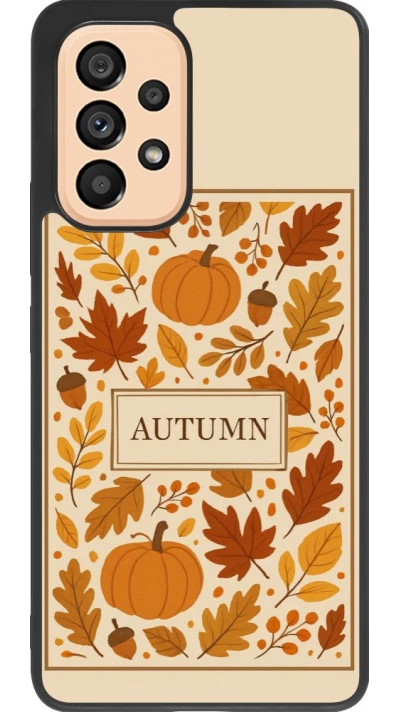 Coque Samsung Galaxy A53 5G - Silicone rigide noir Autumn 26 Hello autumn