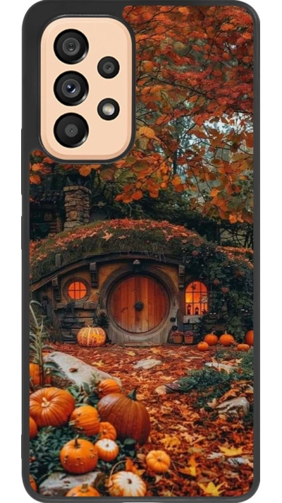 Coque Samsung Galaxy A53 5G - Silicone rigide noir Autumn 26 Hobbit house