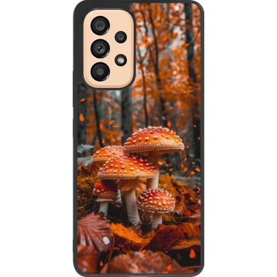 Coque Samsung Galaxy A53 5G - Silicone rigide noir Autumn 26 Mushrooms in the woods