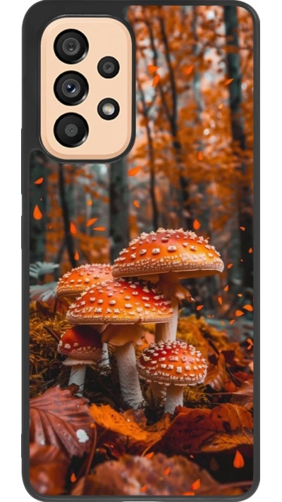 Coque Samsung Galaxy A53 5G - Silicone rigide noir Autumn 26 Mushrooms in the woods