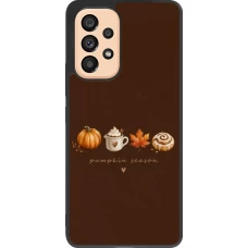 Coque Samsung Galaxy A53 5G - Silicone rigide noir Autumn 26 Pumpkin season
