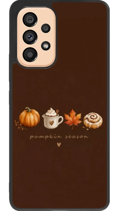 Coque Samsung Galaxy A53 5G - Silicone rigide noir Autumn 26 Pumpkin season
