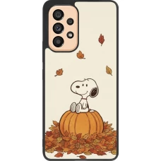 Coque Samsung Galaxy A53 5G - Silicone rigide noir Autumn 26 Snoopy autumn