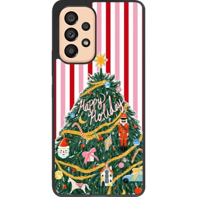 Samsung Galaxy A53 5G Case Hülle - Silikon schwarz Christmas 25 Happy Holiday