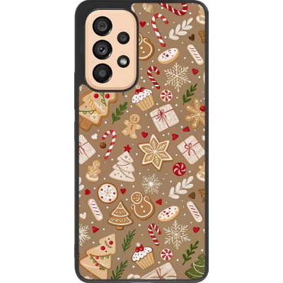 Coque Samsung Galaxy A53 5G - Silicone rigide noir Christmas 25 Pattern Ginger Cookie