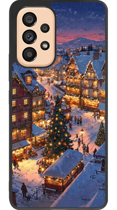 Coque Samsung Galaxy A53 5G - Silicone rigide noir Christmas 25 Xmas Village