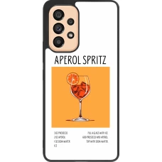 Coque Samsung Galaxy A53 5G - Silicone rigide noir Cocktail recette Aperol Spritz