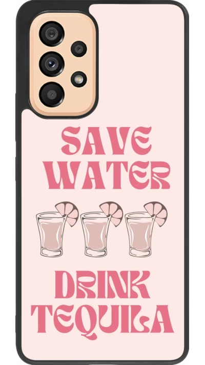 Coque Samsung Galaxy A53 5G - Silicone rigide noir Cocktail Save Water Drink Tequila