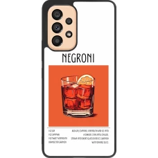 Samsung Galaxy A53 5G Case Hülle - Silikon schwarz Cocktail Rezept Negroni