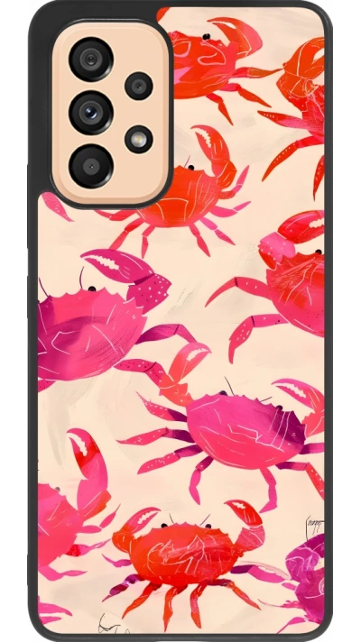 Coque Samsung Galaxy A53 5G - Silicone rigide noir Crabs Paint
