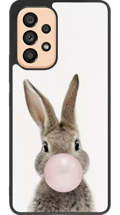 Coque Samsung Galaxy A53 5G - Silicone rigide noir Easter 2023 bubble gum bunny