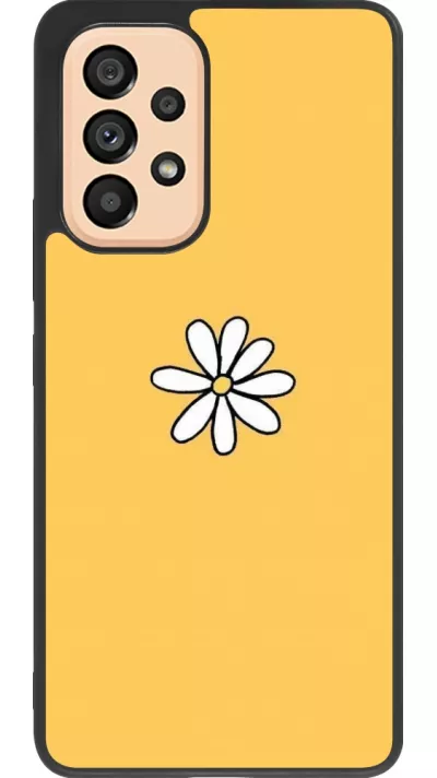 Coque Samsung Galaxy A53 5G - Silicone rigide noir Easter 2023 daisy