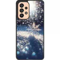 Samsung Galaxy A53 5G Case Hülle - Silikon schwarz Schneeflocke Solar Glanz