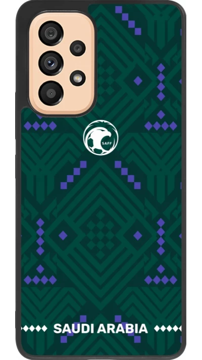 Samsung Galaxy A53 5G Case Hülle - Silikon schwarz Saudi Arabien 2026 personalisierbares Fussballtrikot