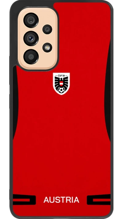 Samsung Galaxy A53 5G Case Hülle - Silikon schwarz O?sterreich 2026 personalisierbares Fussballtrikot