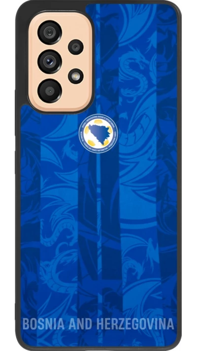 Coque Samsung Galaxy A53 5G - Silicone rigide noir Maillot de football Bosnie-Herzégovine 2026 personnalisable