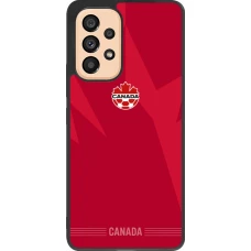 Coque Samsung Galaxy A53 5G - Silicone rigide noir Maillot de football Canada 2026 personnalisable