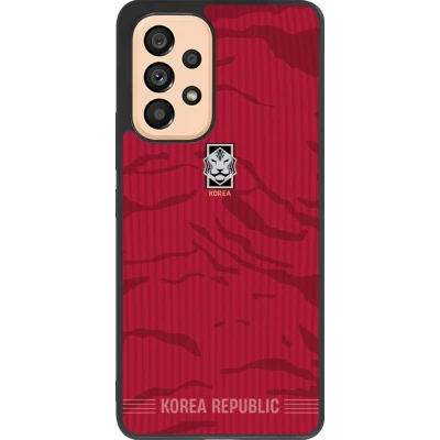 Samsung Galaxy A53 5G Case Hülle - Silikon schwarz Südkorea 2026 personalisierbares Fussballtrikot