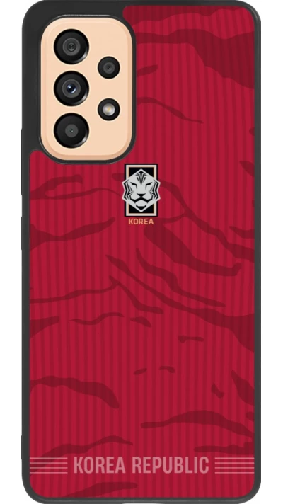Samsung Galaxy A53 5G Case Hülle - Silikon schwarz Südkorea 2026 personalisierbares Fussballtrikot