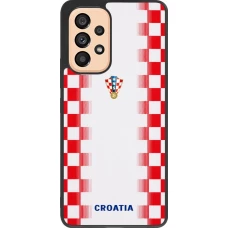Samsung Galaxy A53 5G Case Hülle - Silikon schwarz Kroatien 2026 personalisierbares Fussballtrikot