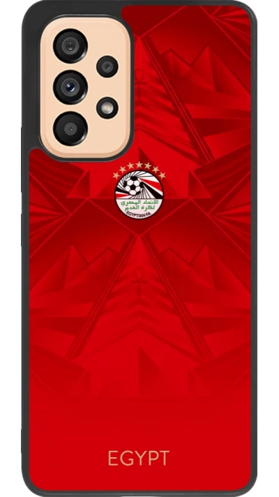 Coque Samsung Galaxy A53 5G - Silicone rigide noir Maillot de football Égypte 2026 personnalisable