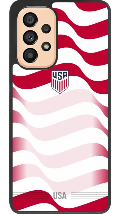 Samsung Galaxy A53 5G Case Hülle - Silikon schwarz Vereinigten Staaten 2026 personalisierbares Fussballtrikot