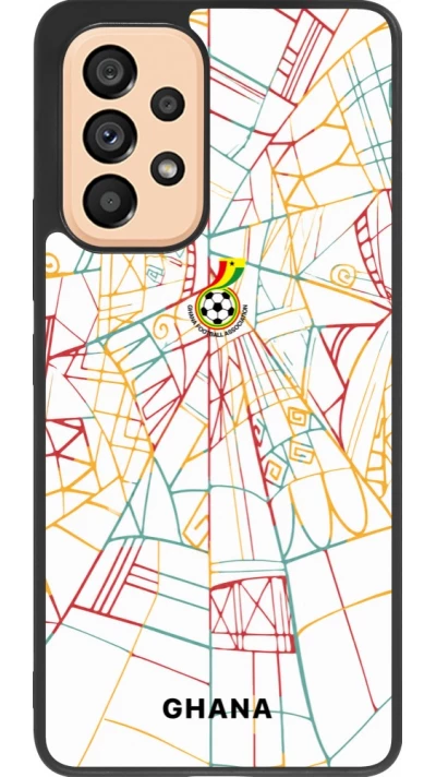 Samsung Galaxy A53 5G Case Hülle - Silikon schwarz Ghana 2026 personalisierbares Fussballtrikot