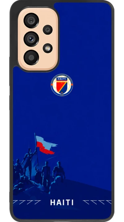 Samsung Galaxy A53 5G Case Hülle - Silikon schwarz Haiti 2026 personalisierbares Fussballtrikot