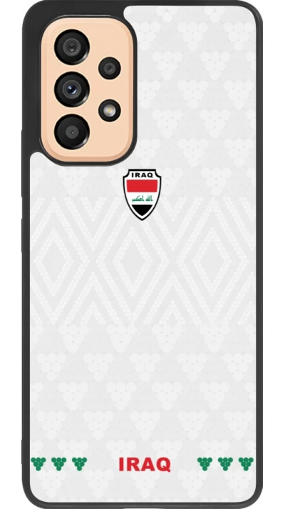 Samsung Galaxy A53 5G Case Hülle - Silikon schwarz Irak 2026 personalisierbares Fussballtrikot